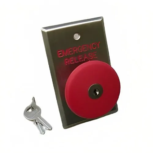 Dortronics 5216-MP23/KRXE3 5216 Series 2-3/8" Mushroom Push Button, Red