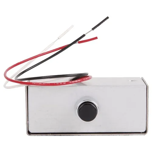 Dortronics 5236-P15 Momentary Action Switch Console, 3/8" Push-Button, 2-1/2x2x1" Mini Console