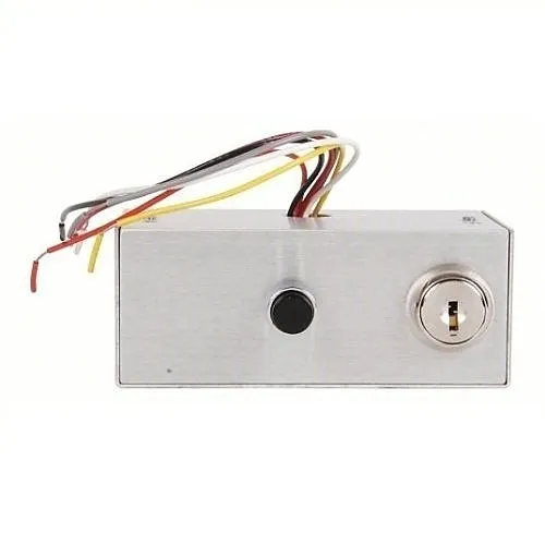 Dortronics 5246-K24XP15 5240 Series Electrical Key Switch, (1) SPDT Key Switch (1) Push Button Mounted Mini Box Console Key