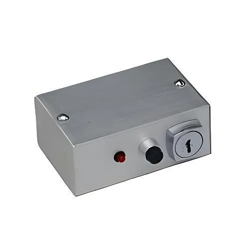 Dortronics 5246-K331-2P25 5246 Series Series Key Removable in 1 Position Switch Console with (2) SPDT Push Buttons Mounted on 2-1/2 x 2 x 1" Box