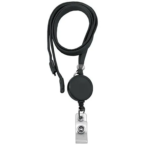Brady ID 525I-BLACK Badge Retractors, Black