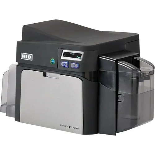 HID FARGO DTC4250E Single-Sided Printer with Webcam, Full-Color Ribbon and 300 PVC Cards