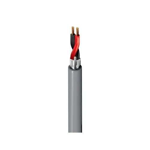 Belden 5300FE 0091000 Security & Sound Cable, 2-Conductor 18 AWG, Shielded, Riser CMR Rated, PVC Jacket, White