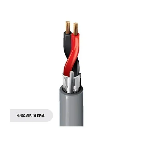 Belden 5300FE 18/2 Solid Shielded Fire Alarm Cable, PVC, 1000'