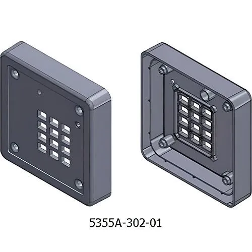 HID 5355A-302-01 Cover for ProxPro with Keypad Reader, Charcoal Gray