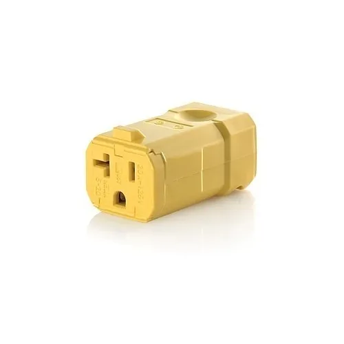 Leviton 5359-VY Connectors, YL Python Conn 2PO 3WI 5-20R 20A125V