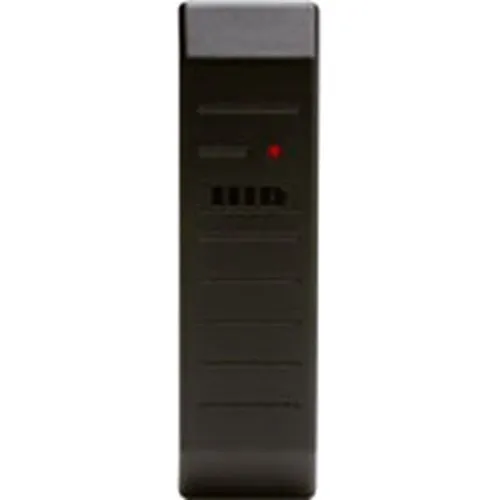 HID 5365E1P06 MiniProx Plus Proximity Reader with Wiegand Output and Pigtail, Beep on, LED Normally off, Host Must Flash Red and/or Green, Designer Black