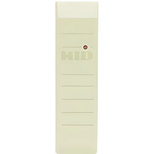 HID 5365EBT00 MiniProx Plus Proximity Reader with Wiegand Output and Terminal, Beep on, LED Normally Red, Reader Flashes Green on Tag Read, Beige