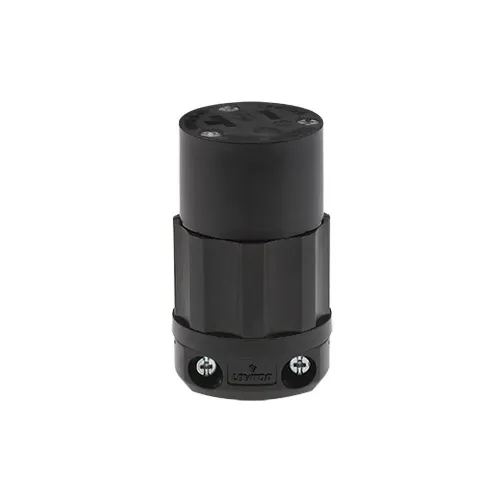 Leviton 5369-B Straight Blade Connector, Industrial Grade