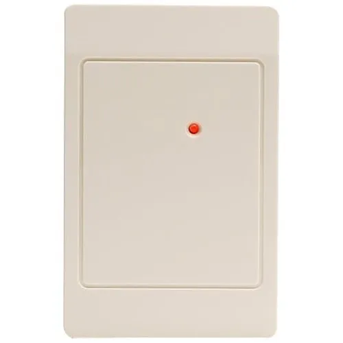 HID 5395CB100 ThinLine II Proximity Reader with Wiegand Output, Pigtail, Beep On, LED Normally Red, Reader Flashes Green on Tag Read, Classic Beige