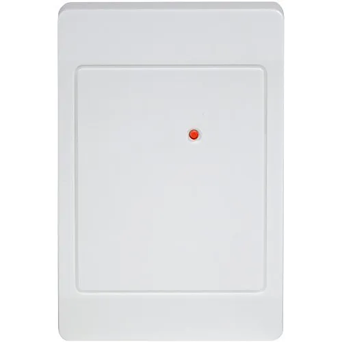 HID 5395CW100 ThinLine II Proximity Reader with Wiegand Output, Pigtail, Beep On, LED Normally Red, Reader Flashes Green on Tag Read, Classic White