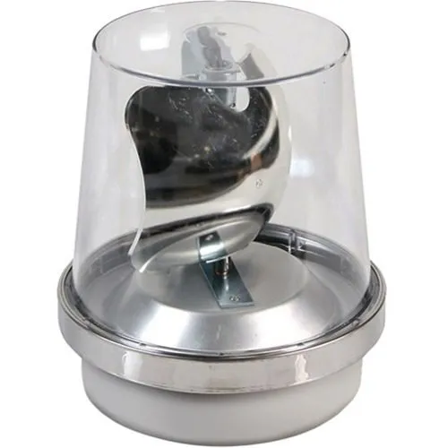 Edwards Signaling 53C-G1 53 Series Rotating Beacon Incandescent, 24VDC, Clear Lens