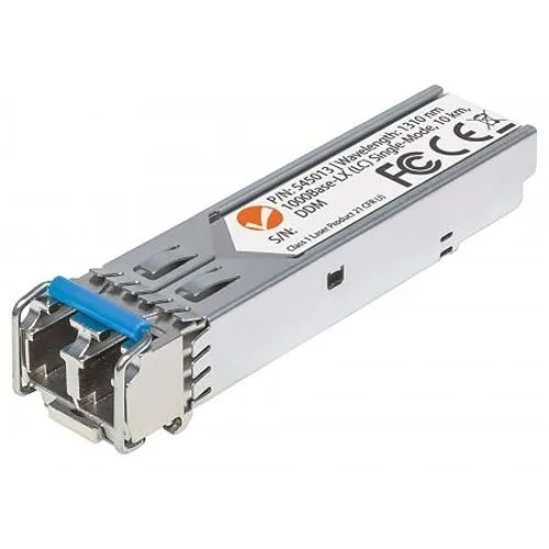 Intellinet 545013 Gigabit Fiber SFP Optical Transceiver Module, 1000Base-LX (LC) Single-Mode Port, 10km (6.2mi)