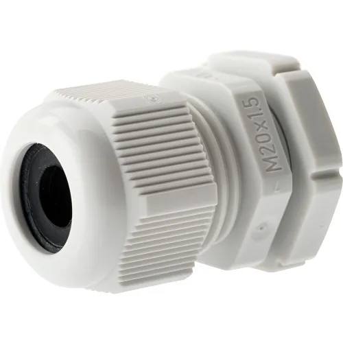 AXIS 5503-761 Plastic Threaded Cable Gland for M20 Holes, 5-Pack, White