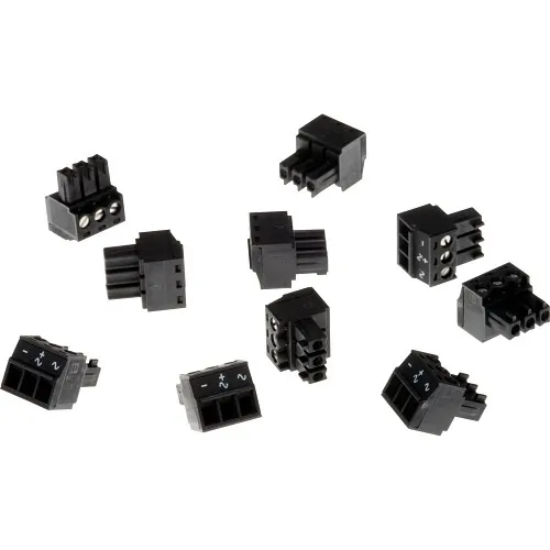AXIS 5505-281 Connector A 3-Pin 3.81 Straight, 10-Pack, Black