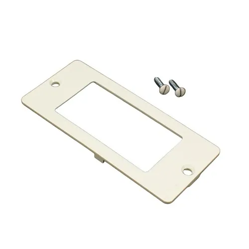 Wiremold 5507R-WH 5500 Rectangle Receptacle Faceplate Fitting, White, TAA Compliant