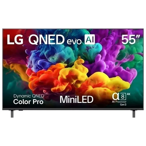 LG 55QNED84BUA 55" evo Series QNED AI 84B Mini LED 4K UHD Smart TV, Black