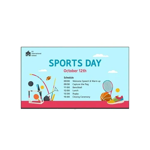 LG Pro 55UM340E0UZ 55" UM340E Series UHD Signage Connected Commercial TV for Education