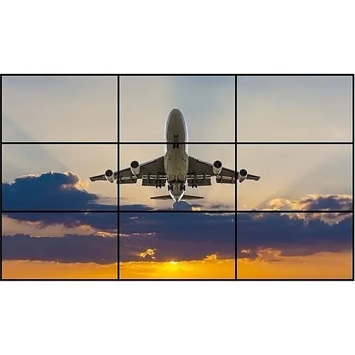 LG Pro 55VX1DW-9P Video Wall, 3X3 55Vx1D-B with Peerless Mount