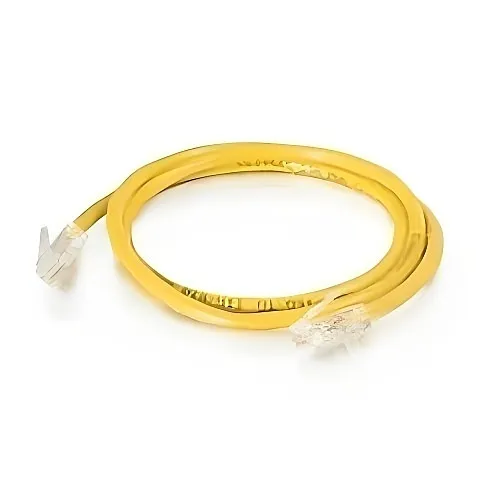 Quiktron 560-115-025 CAT5e Patch Cable, Yellow 025' No-Boot Patch Cord