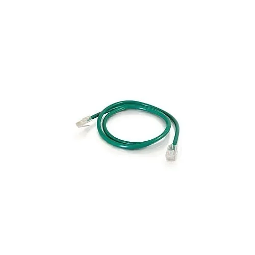 Quiktron 560-120-010 CAT5e Patch Cable, Green 010' No-Boot Patch Cord