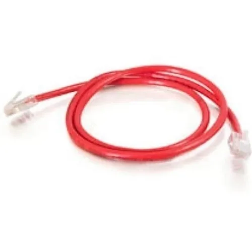 Quiktron 560-130-010RP CAT5e Patch Cable, Red 010' No-Boot Patch Cord Rp