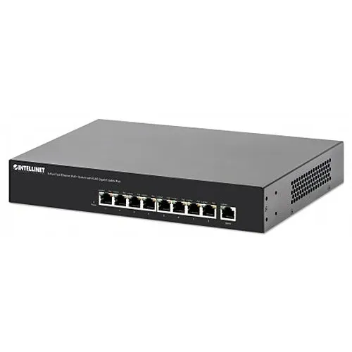 Intellinet 560764 8-Port Fast Ethernet PoE+ Switch, 8 x PoE Ports, 140W, Endspan