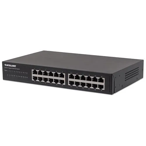 Intellinet 561273 19" 24-Port Gigabit Ethernet Switch, Metal