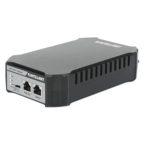Intellinet 561945 10G PoE++ Injector, One 95W Port, IEEE 802.3bt (4PPoE) Compliant, Wall-Mount, Plastic Housing