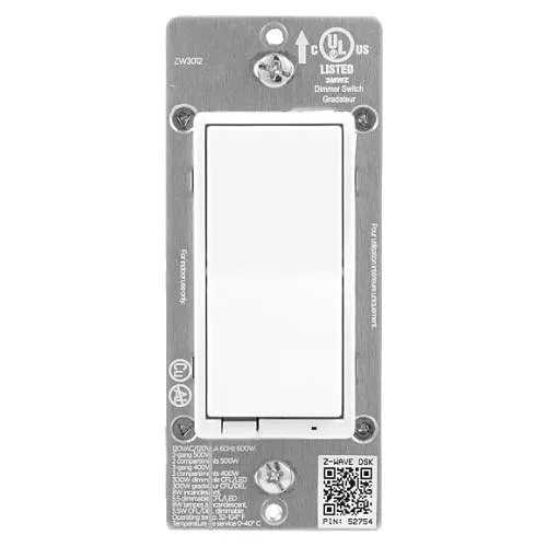 Jasco 56590 Z-Wave In-Wall Smart Dimmer