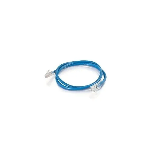 Quiktron 566-110-002 Q-Series CAT6 Non-Booted Patch Cable, Blue, 2'