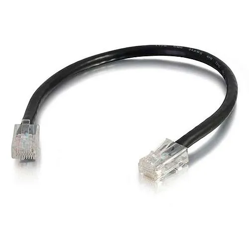 Quiktron 566-135-025 Q-Series CAT6 Patch Cable, Non-Booted, 25' (7.6m), Black