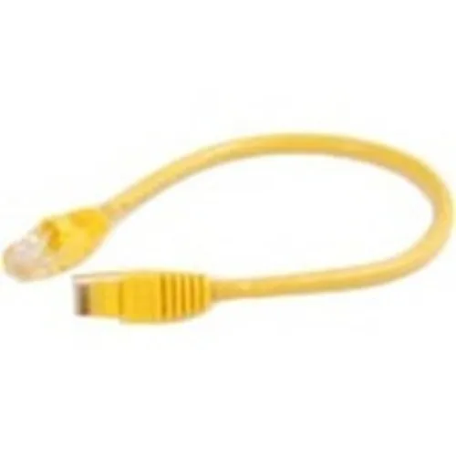 Quiktron 570-115-001 Q-Series CAT5e Patch Cable, Booted, 1' (0.3m), Yellow