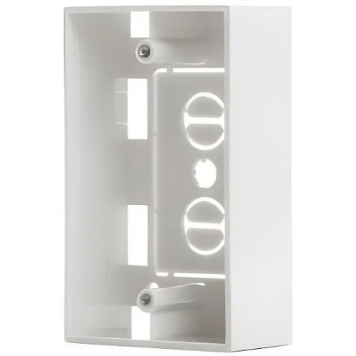 Alpha 5727-1PW 1-Gang Surface Plastic Box, White