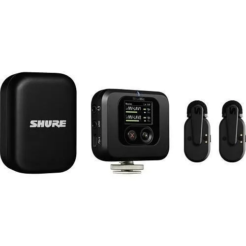 Shure MV-TWO-KIT-Z7 2-Channel Wireless Lavalier Microphone System with Receiver