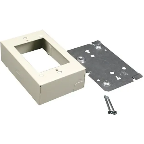 Wiremold 5741WH Switch and Receptacle Box Fitting, White, TAA Compliant