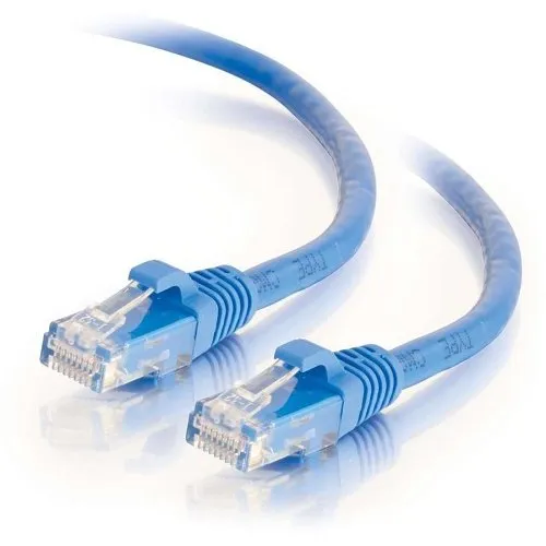 Quiktron 576-110-004 Q-Series CAT6 Patch Cable, Booted, 4' (1.2m), Blue
