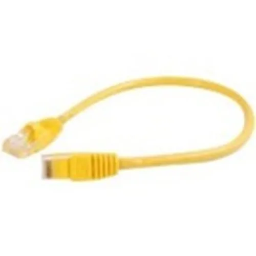 Quiktron 576-115-003 Q-Series CAT6 Patch Cable, Booted, 3' (0.9m), Yellow