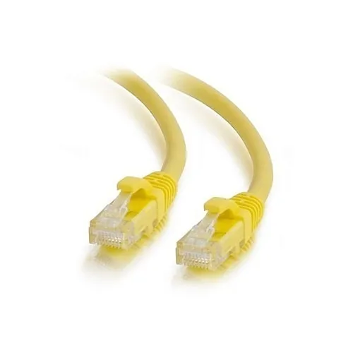 Quiktron 576-115-6IN Quiktron 576-115 6" CAT6 Snagless UTP Patch Cable, Booted, Yellow