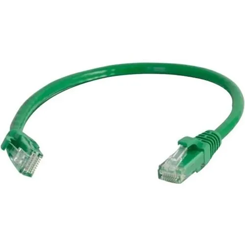 Quiktron 576-120-025 Q-Series CAT6 Patch Cable, Booted, 25' (7.6m), Green