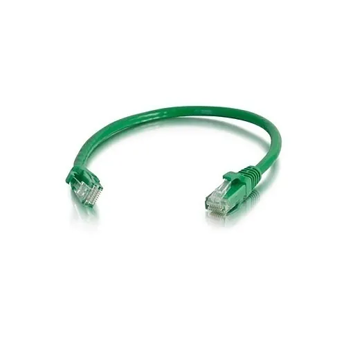 Quiktron 576-120-6IN Series CAT6 Booted Patch Cord, 6', Green