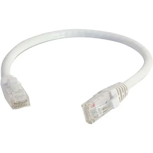Quiktron 576-125-015 Q-Series CAT6 Patch Cable, Booted, 15' (4.572m), White
