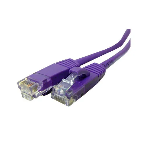 Quiktron 576-145-001 Q-Series CAT6 Patch Cable, Booted, 1'( 0.3m), Purple