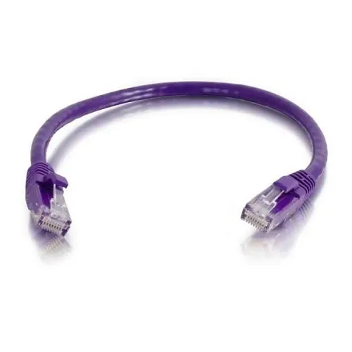 Quiktron 576-145-100 CAT6 Patch Cable, 100' Snagless C6 CM, Purple
