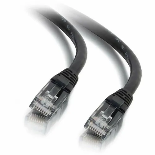 Quiktron 576-A35-003 CAT6(a) Snagless UTP Ethernet Network Patch Cable, CM Rated, Black
