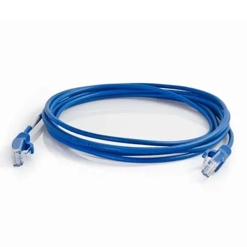 Quiktron 576-RD10-001 CAT6 Patch Cable, 1' Booted C6 28AWG CM, Blue