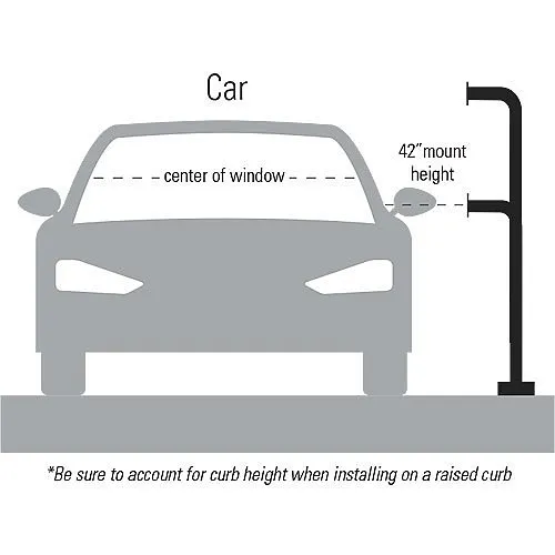 Pedestal Pro 58" Dual Head, Gooseneck Pedestal, Double Channel, 58" and 42" Neck Heights, 12" Neck Reach, Black Powder Coated