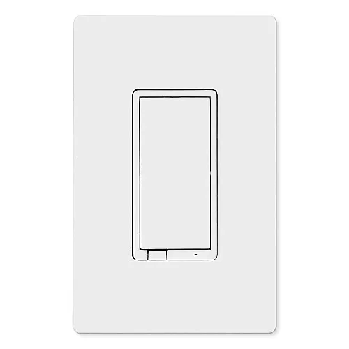 Jasco 58438 700 Series Enbrighten Z-Wave Plus In-Wall Smart Paddle Dimmer, White
