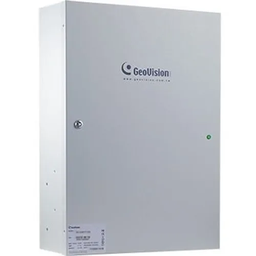 GeoVision GV-AS4111 Kit Complete Kit with Ul Certification, 4-Door Panel with Power Board and Optional Backup Battery Unit in Iron Case