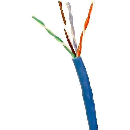 Remee 5AE244UTPRL2O CAT5e Riser Cable, 24/4 Solid BC, 500' (152.4m) Box, Blue